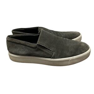 Vince Bowen Olive Green Suede Slip On Shoes